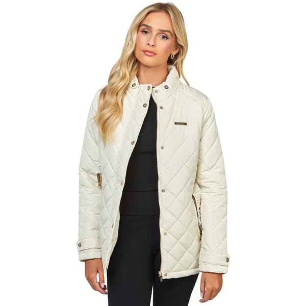 Siksilk Belted Quilted Takki Beige S Nainen