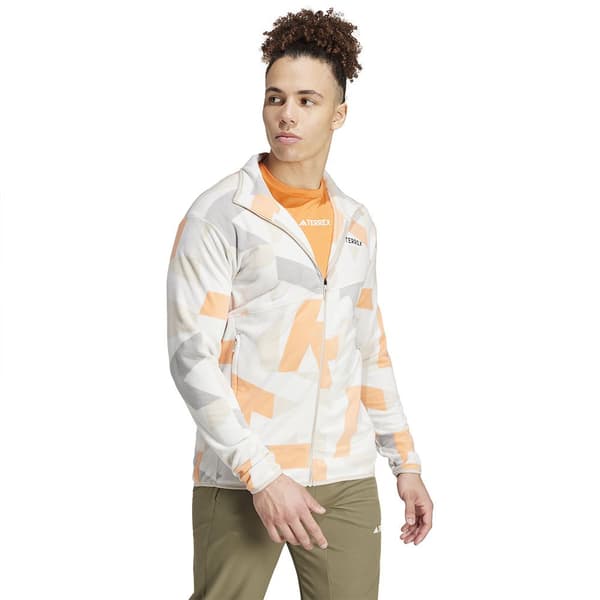 Adidas Terrex Multi Printed Fleecejacka Med Dragkedja Flerfärgad XL Man