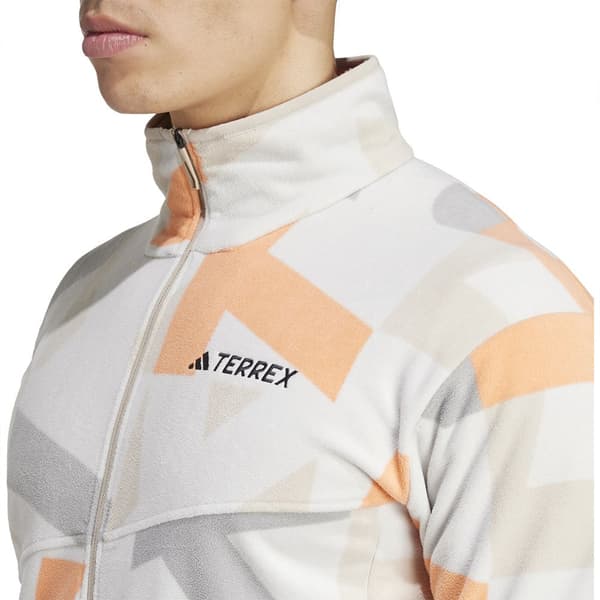 Adidas Terrex Multi Printed Fleecejacka Med Dragkedja Flerfärgad XL Man