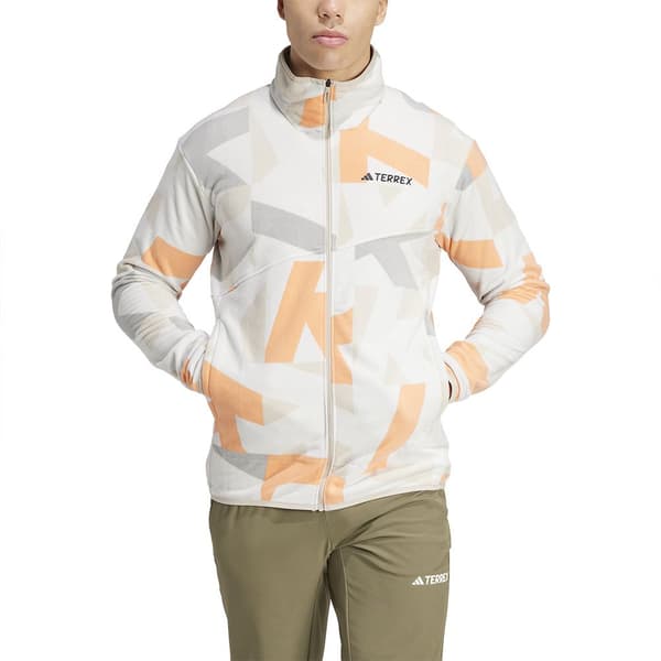 Adidas Terrex Multi Printed Fleecejacka Med Dragkedja Flerfärgad XL Man
