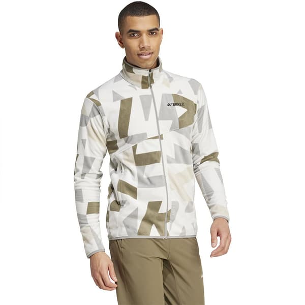Adidas Terrex Multi Printed Fleecejacka Med Dragkedja Flerfärgad XL Man
