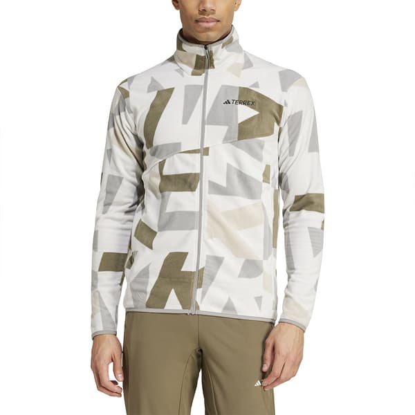 Adidas Terrex Multi Printed Fleecejacka Med Dragkedja Flerfärgad XL Man