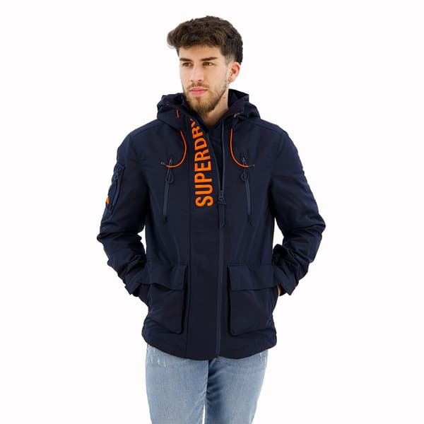 Superdry Ultimate Emb Jacka Blå L Man