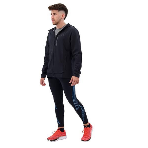 Under Armour Outrun The Storm Regnfrakke Sort 2XL Mand