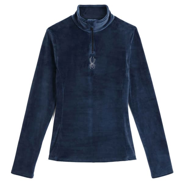 Spyder Shimmer Bug Fleece Med Halv Dragkedja Blå XS Kvinna