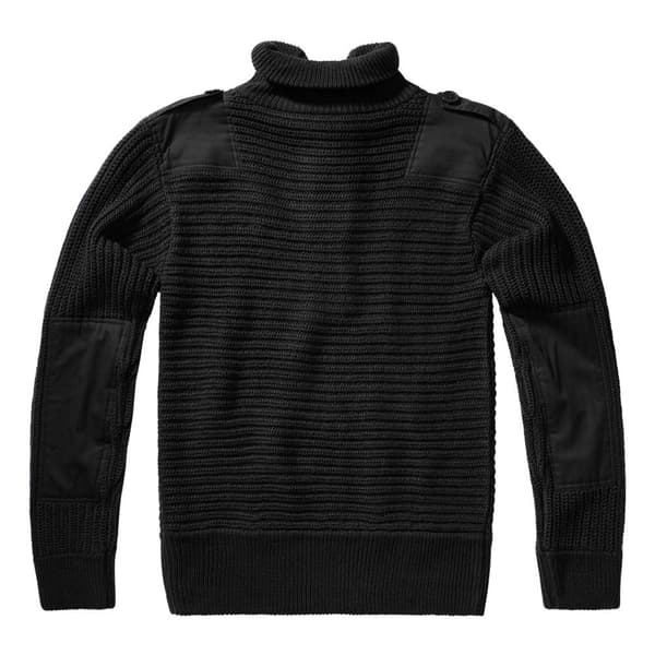 Brandit Alpin Korkeakauluksinen Neulepaita Musta 2XL Mies