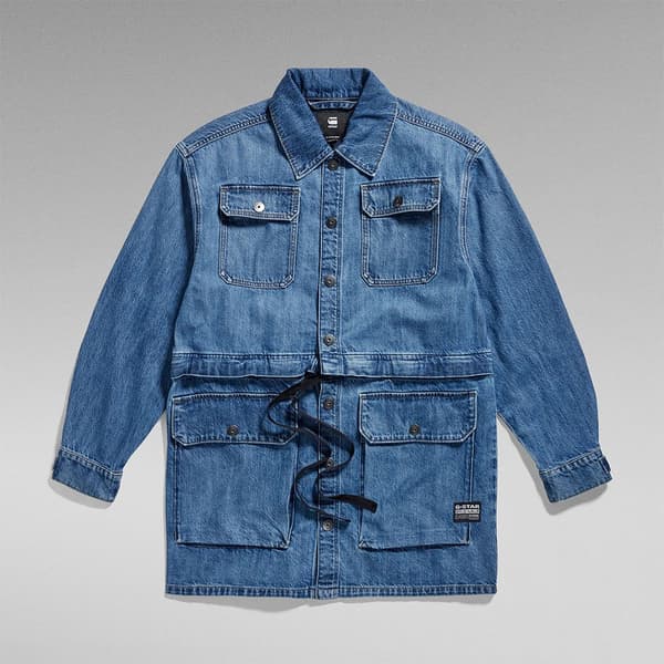 G-star Modular Utility Denimjakke Blå M Kvinde