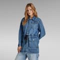 Miniatyrbillede 5 af 9: G-star Modular Utility Denimjakke Blå M Kvinde