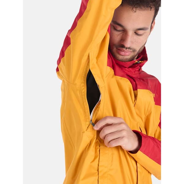 Marmot Precip Eco Jakke Gul,Rød L Mand