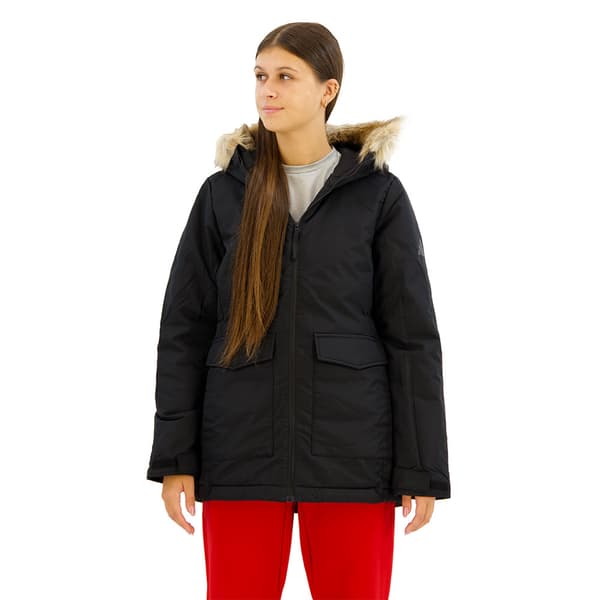 Adidas Paveric Fur Parka Sort M Kvinde