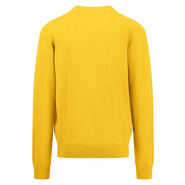 Fynch Hatton 1413211 V-hals Sweater Gul 3XL Mand