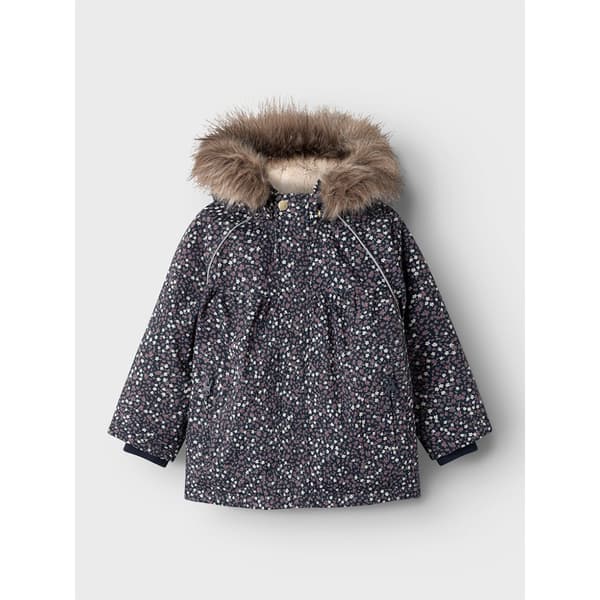 Name It Snow05 Aop Mini Jakke Blå 5 Years Pige