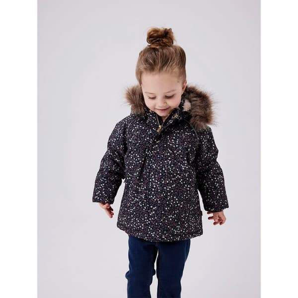 Name It Snow05 Aop Mini Jakke Blå 5 Years Pige