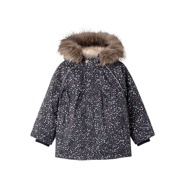 Name It Snow05 Aop Mini Jakke Blå 5 Years Pige