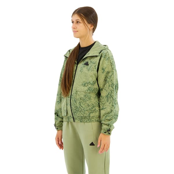 Adidas City Escape Woven Windbreaker Jacka Grönt M Kvinna