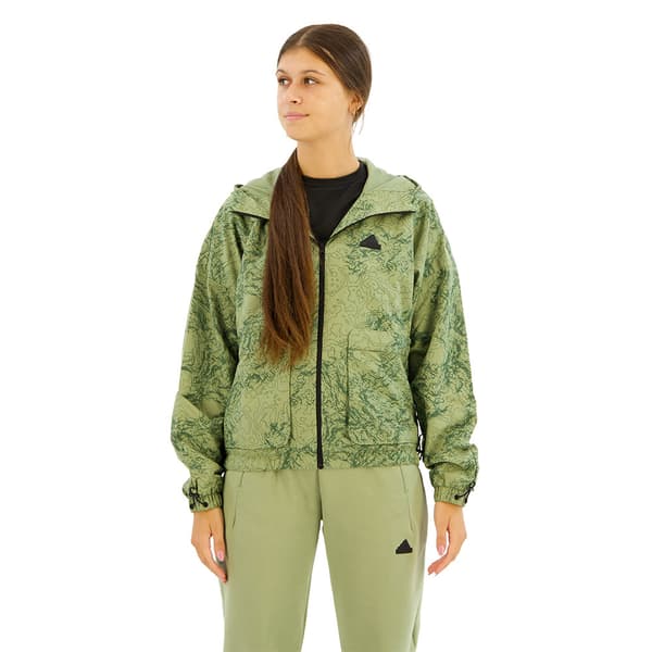 Adidas City Escape Woven Windbreaker Jacka Grönt M Kvinna