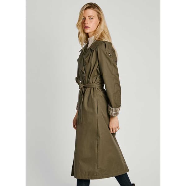 Pepe Jeans Pl402446 Regnrock Grönt L Kvinna