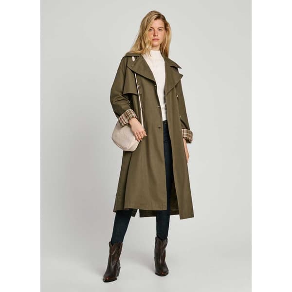 Pepe Jeans Pl402446 Regnrock Grönt L Kvinna