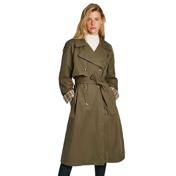 Pepe Jeans Pl402446 Regnrock Grönt L Kvinna