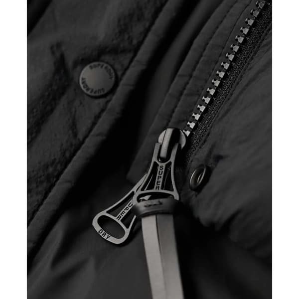 Superdry Faux Fur Puffjacka Svart L Kvinna