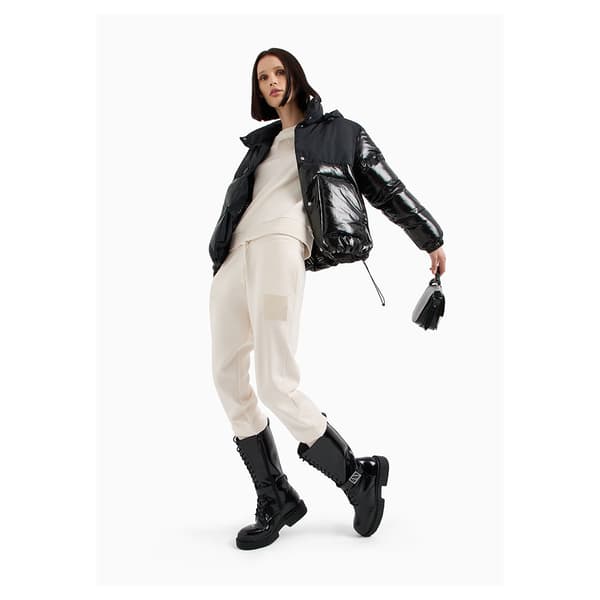 Armani Exchange 6dyb05_yn1uz Pufferjakke Sort M Kvinde