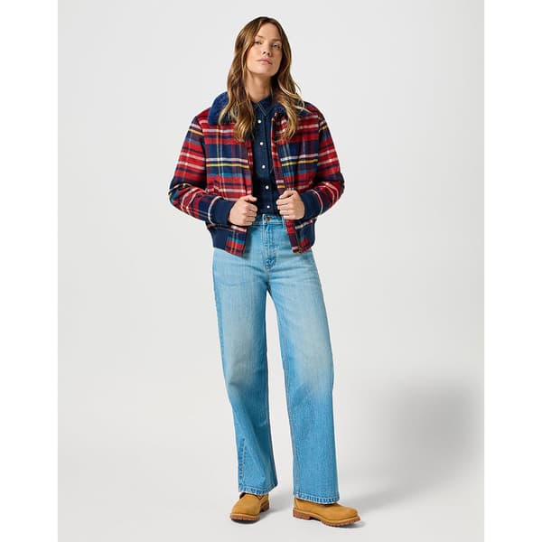 Wrangler Aviator Bomberjakke Rød 2XL Kvinde