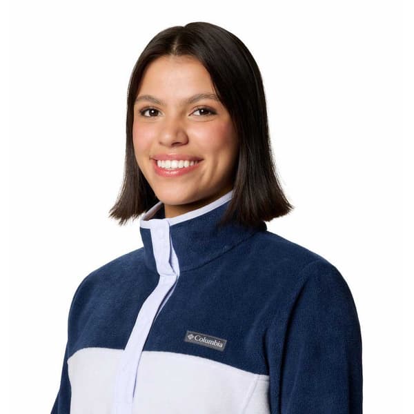 Columbia Benton Springs™ Fleecejakke Med Halv Lynlås Hvid,Blå S Kvinde