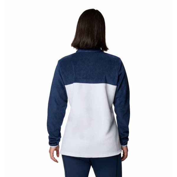 Columbia Benton Springs™ Fleecejakke Med Halv Lynlås Hvid,Blå S Kvinde