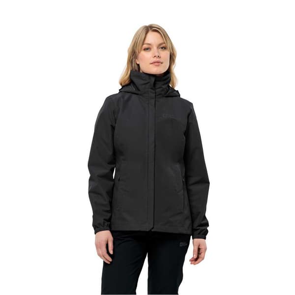 Jack Wolfskin Stormy Point 2l Jacka Svart L Kvinna