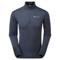 Miniatyrbillede 3 af 6: Montane Protium Lite Pull-on Fleecejakke Med Halv Lynlås Blå M Mand