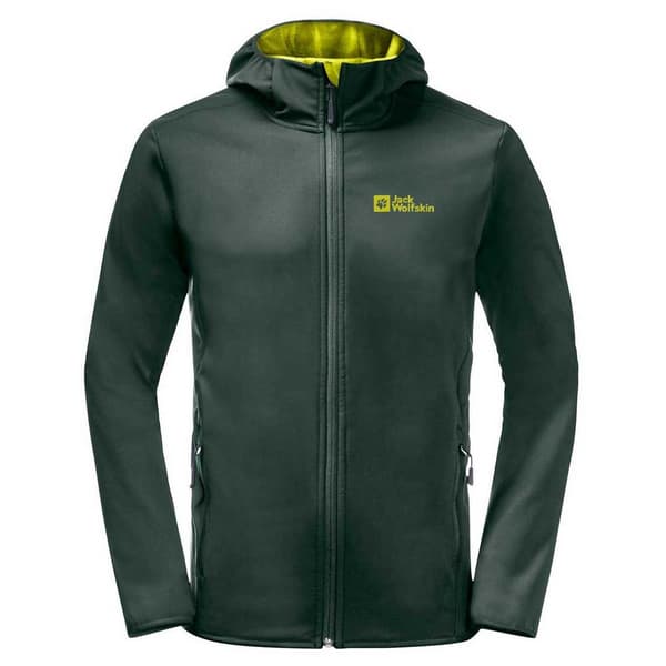 Jack Wolfskin Bornberg Softshelljacka Grönt M Man