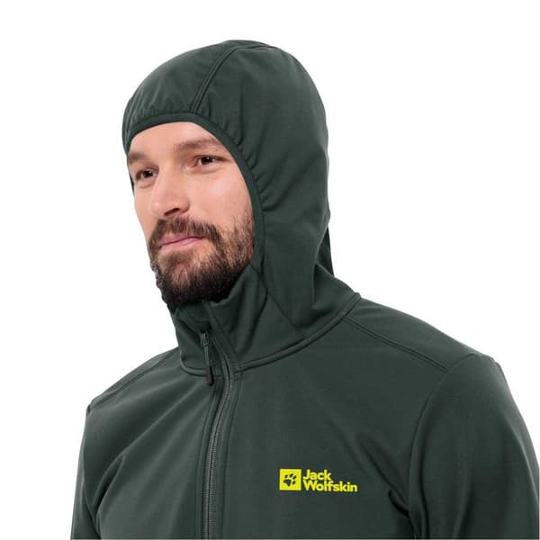 Jack Wolfskin Bornberg Softshelljacka Grönt M Man