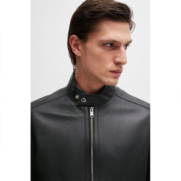 Boss H Mansell2 10257647 Læderjakke Sort 52 Mand