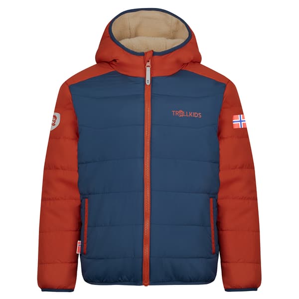 Trollkids Sandvika Turnover Jakke Beige,Blå 110 cm Dreng