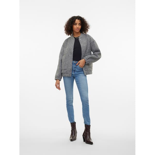Vero Moda Amber Elite Bomber-takki Harmaa XS Nainen