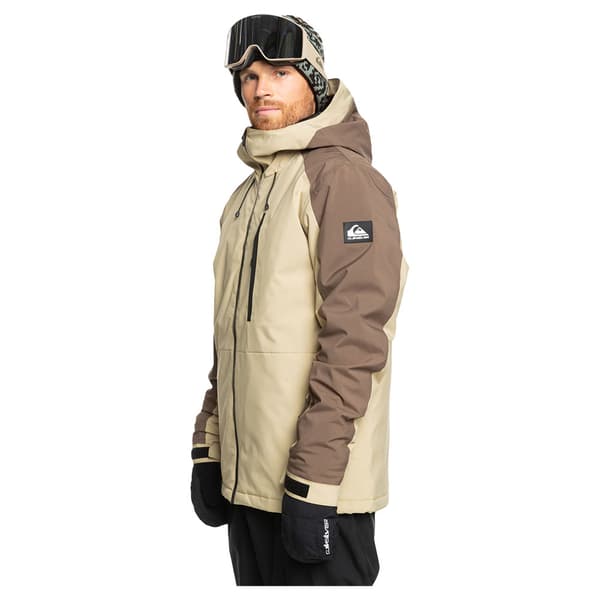 Quiksilver Mission Block Jacka Beige M Man