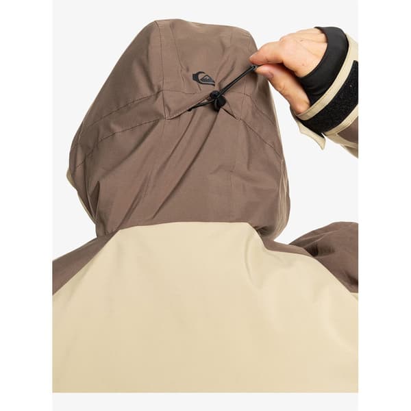 Quiksilver Mission Block Jacka Beige M Man