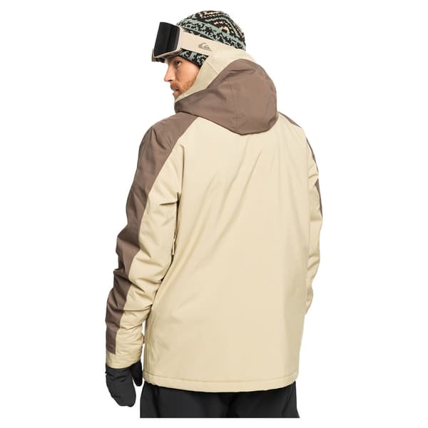 Quiksilver Mission Block Jacka Beige M Man