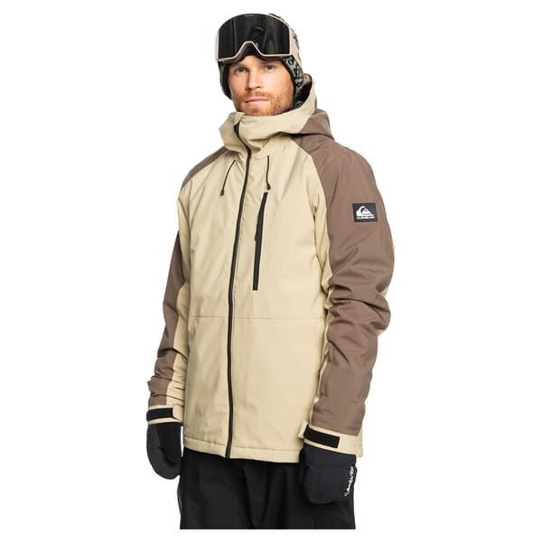 Quiksilver Mission Block Jacka Beige M Man
