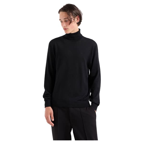 Armani Exchange 8nzm3c_zm8az Korkeakauluksinen Neulepaita Musta M Mies