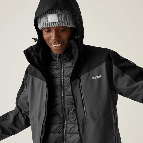 Regatta Wentwood Ix Jakke Sort,Grå 2XL Mand