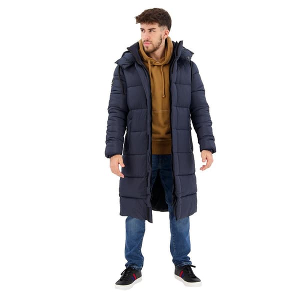 Superdry Rips Longline Pufferjakke Grå 2XL Mand