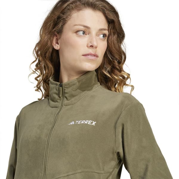 Adidas Terrex Multi Vetoketjullinen Fleecetakki Vihreä M Nainen