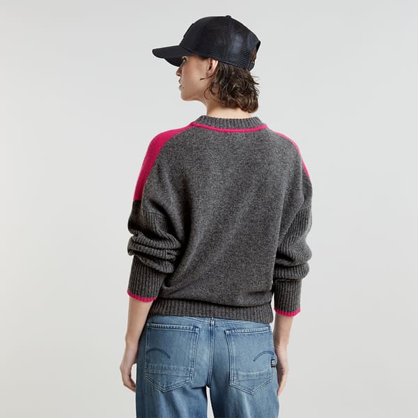 G-star Multi Color Loose R Tröja Rosa S Kvinna
