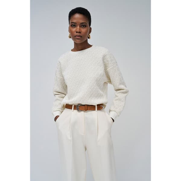 Salsa Jeans Sparkle Tröja Beige S Kvinna