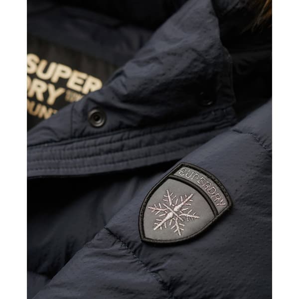 Superdry Faux Fur Puffjacka Blå L Kvinna