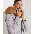 Miniatyrbild 4 av 9: Superdry New Arctic Long Puffer Jacka Beige XS Kvinna