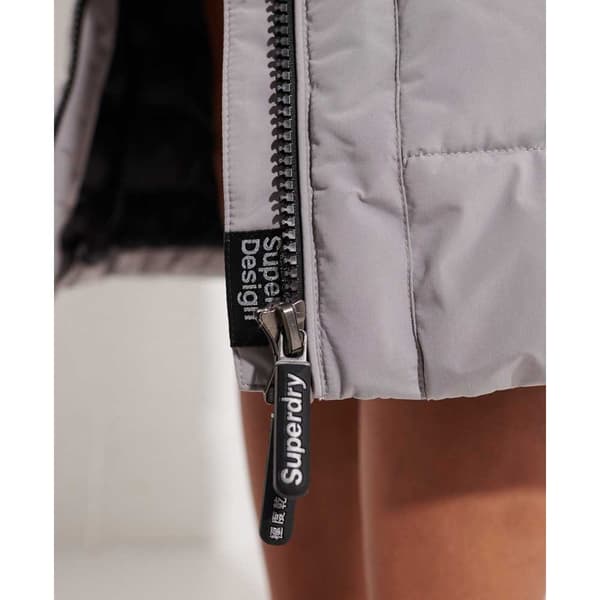 Superdry New Arctic Long Puffer Jacka Beige XS Kvinna