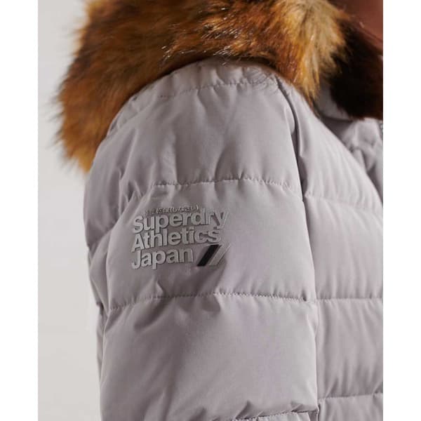 Superdry New Arctic Long Puffer Jacka Beige XS Kvinna