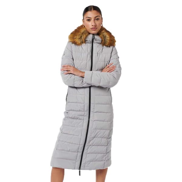 Superdry New Arctic Long Puffer Jacka Beige XS Kvinna